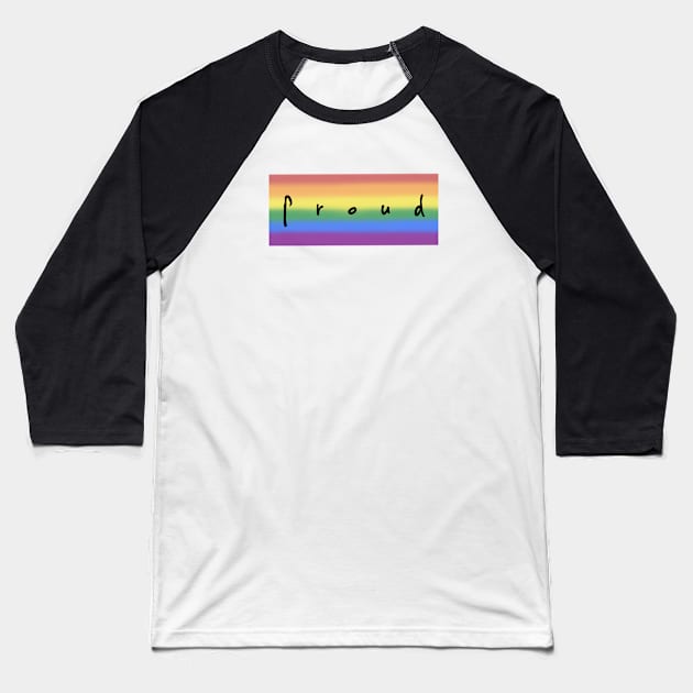 Proud Baseball T-Shirt by pepques